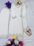 DESIGNER CHINON SILK EMBROIDERY SEQUENCE WORK TOP PALAZZO WITH DUPATTA WEDDING WEAR WHOLESALE PRICE ETHNIC GARMENT (2)