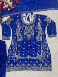 DESIGNER CHINON SILK SEQUENCE EMBROIDERY WORK TOP PALAZZO WITH DUPATTA FESTIVE WEAR WHOLESALE PRICE ETHNIC GARMENT (2)