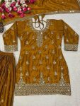 DESIGNER CHINON SILK SEQUENCE EMBROIDERY WORK TOP PALAZZO WITH DUPATTA FESTIVE WEAR WHOLESALE PRICE ETHNIC GARMENT (11)