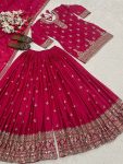 DESIGNER CHINON SILK SEQUENCE EMBROIDERY WORK TOP PALAZZO WITH DUPATTA WEDDING WEAR WHOLESALE PRICE ETHNIC GARMENT (2)