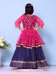 DESIGNER COTTON JACQUARD WEAVING LACE BORDER WORK KID’S LEHENGA CHOLI WITH KOTI PARTY WEAR WHOLESALE PRICE ETHNIC GARMENT (15)