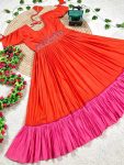 DESIGNER COTTON MAGGAM WORK ONE PIECE CASAUL WEAR WHOLESALE PRICE ETHNIC GARMENT (21)