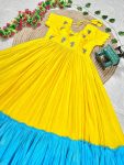 DESIGNER COTTON MAGGAM WORK ONE PIECE CASAUL WEAR WHOLESALE PRICE ETHNIC GARMENT (19)