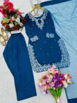 DESIGNER CREPE EMBROIDERY WORK TOP PATIYALA DUPATTA PARTY WEAR WHOLESALE PRICE ETHNIC GARMENT (9)
