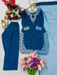 DESIGNER CREPE EMBROIDERY WORK TOP PATIYALA DUPATTA PARTY WEAR WHOLESALE PRICE ETHNIC GARMENT (9)