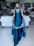DESIGNER CREPE EMBROIDERY WORK TOP PATIYALA DUPATTA PARTY WEAR WHOLESALE PRICE ETHNIC GARMENT (9)