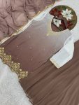 DESIGNER GEORGETTE EMBROIDERY AND SEQUENCE WORK AND DIGITAL PRINT WORK TOP PALAZZO WITH DUPATTA PARTY WEAR WHOLESALE PRICE ETHNIC GARMENT (4)