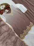 DESIGNER GEORGETTE EMBROIDERY AND SEQUENCE WORK AND DIGITAL PRINT WORK TOP PALAZZO WITH DUPATTA PARTY WEAR WHOLESALE PRICE ETHNIC GARMENT (4)