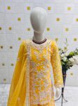 DESIGNER GEORGETTE EMBROIDERY CHAIN WORK WITH DIAMOND HAND WORK KID’S TOP PALAZZO WITH DUPATTA FESTIVE WEAR WHOLESALE PRICE ETHNIC GARMENT (3)