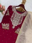 DESIGNER GEORGETTE EMBROIDERY CODING DORI-SEQUENCE WORK TOP SHARARA WITH DUPATTA FESTIVAL WEAR WHOLESALE PRICE ETHNIC GARMENT (2)