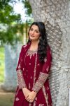 DESIGNER GEORGETTE EMBROIDERY SEQUENCE WORK GOWN BOTTOM WITH DUPATTA FESTIVAL WEAR WHOLESALE PRICE ETHNIC GARMENT (9)