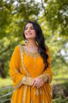 DESIGNER GEORGETTE EMBROIDERY SEQUENCE WORK GOWN BOTTOM WITH DUPATTA FESTIVAL WEAR WHOLESALE PRICE ETHNIC GARMENT (2)