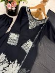 DESIGNER GEORGETTE EMBROIDERY SEQUENCE WORK TOP BOTTOM WITH DUPATTA PARTY WEAR WHOLESALE PRICE ETHNIC GARMENT (14)