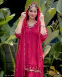 DESIGNER GEORGETTE EMBROIDERY SEQUENCE WORK TOP PALAZZO WITH DUPATTA WEDDING WEAR WHOLESALE PRICE ETHNIC GARMENT (17)