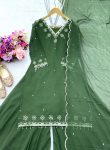 DESIGNER GEORGETTE EMBROIDERY SEQUENCE WORK TOP PALAZZO WITH DUPATTA WEDDING WEAR WHOLESALE PRICE ETHNIC GARMENT (22)