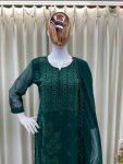 DESIGNER GEORGETTE EMBROIDERY WORK TOP BOTTOM WITH DUPATTA OFFICE WEAR WHOLESALE PRICE ETHNIC GARMENT (2)