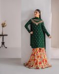 DESIGNER GEORGETTE EMBROIDERY WORK TOP SHARARA WITH DUPATTA WEDDING WEAR WHOLESALE PRICE ETHN IC GARMENT (25)