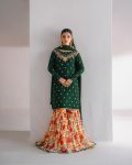 DESIGNER GEORGETTE EMBROIDERY WORK TOP SHARARA WITH DUPATTA WEDDING WEAR WHOLESALE PRICE ETHN IC GARMENT (25)