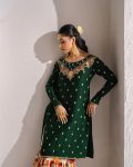 DESIGNER GEORGETTE EMBROIDERY WORK TOP SHARARA WITH DUPATTA WEDDING WEAR WHOLESALE PRICE ETHN IC GARMENT (25)