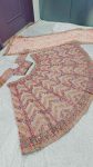 DESIGNER GEORGETTE PAPER MIRROR ZARI AND THREAD WORK LEHENGA CHOLI WITH DUPATTA PARTY WEAR WHOLESALE PRICE ETHNIC GARMENT (4)