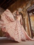 DESIGNER GEORGETTE PAPER MIRROR ZARI AND THREAD WORK LEHENGA CHOLI WITH DUPATTA PARTY WEAR WHOLESALE PRICE ETHNIC GARMENT (4)