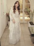 DESIGNER GEORGETTE REAL HAND STONE AND SEQUENCE EMBROIDERY WORK TOP PALAZZO WITH DUPATTA WHITE
