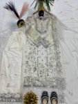 DESIGNER GEORGETTE REAL HAND STONE AND SEQUENCE EMBROIDERY WORK TOP PALAZZO WITH DUPATTA FESTIVE WEAR WHOLESALE PRICE ETHNIC GARMENT (4)