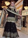 DESIGNER GEORGETTE SEQUENCE EMBROIDERY WORK AND MOTI WORK TOP SHARARA WITH DUPATTA PARTY WEAR WHOLESALE PRICE ETHNIC GARMENT (4)