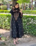 DESIGNER GEORGETTE SEQUENCE EMBROIDERY WORK KUTI PENT WITH DUPATTA FORMAL WEAR WHOLESALE PRICE ETHNIC GARMENT (7)