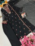 DESIGNER GEORGETTE SEQUENCE EMBROIDERY WORK KUTI PENT WITH DUPATTA FORMAL WEAR WHOLESALE PRICE ETHNIC GARMENT (7)