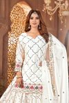 DESIGNER GEORGETTE SEQUENCE EMBROIDERY WORK TOP PALAZZO WITH DUPATTA FESTIVE WEAR WHOLESALE PRICE ETHNIC GARMENT (4)