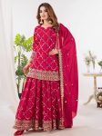 DESIGNER GEORGETTE SEQUENCE EMBROIDERY WORK TOP PALAZZO WITH DUPATTA RANI