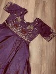 DESIGNER GOLD CRUSH BEADS EMBROIDERY WORK GOWN FESTIVE WEAR WHOLESALE PRICE ETHNIC GARMENT (5)