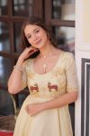 DESIGNER GOLD CRUSH BEADS EMBROIDERY WORK GOWN FESTIVE WEAR WHOLESALE PRICE ETHNIC GARMENT (9)