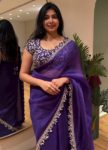 DESIGNER JIMMY CHOO DORI AND SEQUENCE EMBROIDERY WORK LACE BORDER WORK SAREE WITH UNSTITCHED BLOUSE PARTY WEAR WHOLESALE PRICE ETHNIC GARMENT (3)
