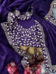 DESIGNER JIMMY CHOO DORI AND SEQUENCE EMBROIDERY WORK LACE BORDER WORK SAREE WITH UNSTITCHED BLOUSE PARTY WEAR WHOLESALE PRICE ETHNIC GARMENT (3)