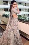 DESIGNER KASTURI SILK THREAD , SEQUENCE AND DORI WORK LEHENGA CHOLI WITH DUPATTA GREY