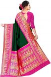 DESIGNER LICHI SILK JACQUARD WORK SAREE WITH UNSTITCHED BLOUSE FESTIVAL WEAR WHOLESALE PRICE ETHNIC WEAR (23)