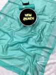 DESIGNER LICHI SILK JACQUARD WORK SAREE WITH UNSTITCHED BLOUSE FESTIVE WEAR WHOLESALE PRICE ETHNIC GARMENT (8)