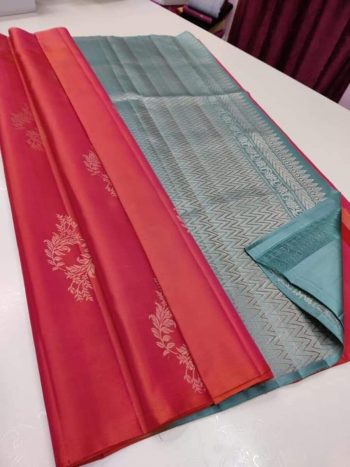 DESIGNER LICHI SILK JACQUARD WORK SAREE WITH UNSTITCHED BLOUSE RANI