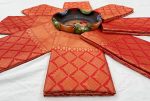 DESIGNER LICHI SILK JACQUARD WORK SAREE WITH UNSTITCHED BLOUSE PARTY WEAR WHOLESAlE PRICE ETHNIC GARMENT (1)