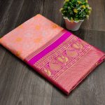 DESIGNER LICHI SILK JACQUARD WORK SAREE WITH UNSTITCHED BLOUSE WEDDING WEAR WHOLESALE PRICE ETHNIC GARMENT (9)