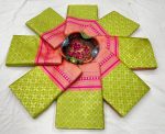 DESIGNER LICHI SILK JACQUARD WORK SAREE WITH UNSTITCHED BLOUSE WEDDING WEAR WHOLESALE PRICE ETHNIC GARMENT (5)