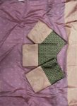 DESIGNER LICHI SILK JACQUARD WORK SAREE WITH UNSTITCHED BLOUSE WEDDING WEAR WHOLESALE PRICE ETHNIC GARMENT (4)