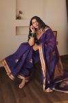 DESIGNER LICHI SILK JACQUARD WORK SAREE WITH UNSTITCHED BLOUSE WEDDING WEAR WHOLESALE PRICE ETHNIC GARMENT(13)