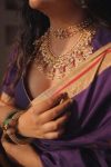 DESIGNER LICHI SILK JACQUARD WORK SAREE WITH UNSTITCHED BLOUSE WEDDING WEAR WHOLESALE PRICE ETHNIC GARMENT(13)