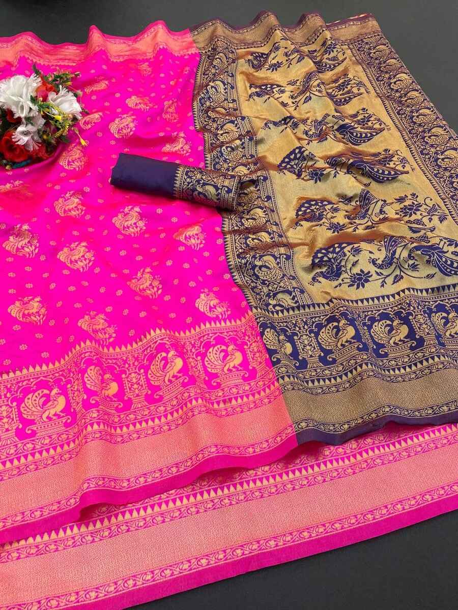 DESIGNER LICHI WORK WEAVING WORK SAREE WITH UNSTITCHED BLOUSE FESTIVAL WEAR WHOLESALE PRICE ETHNIC GARMENT (53)