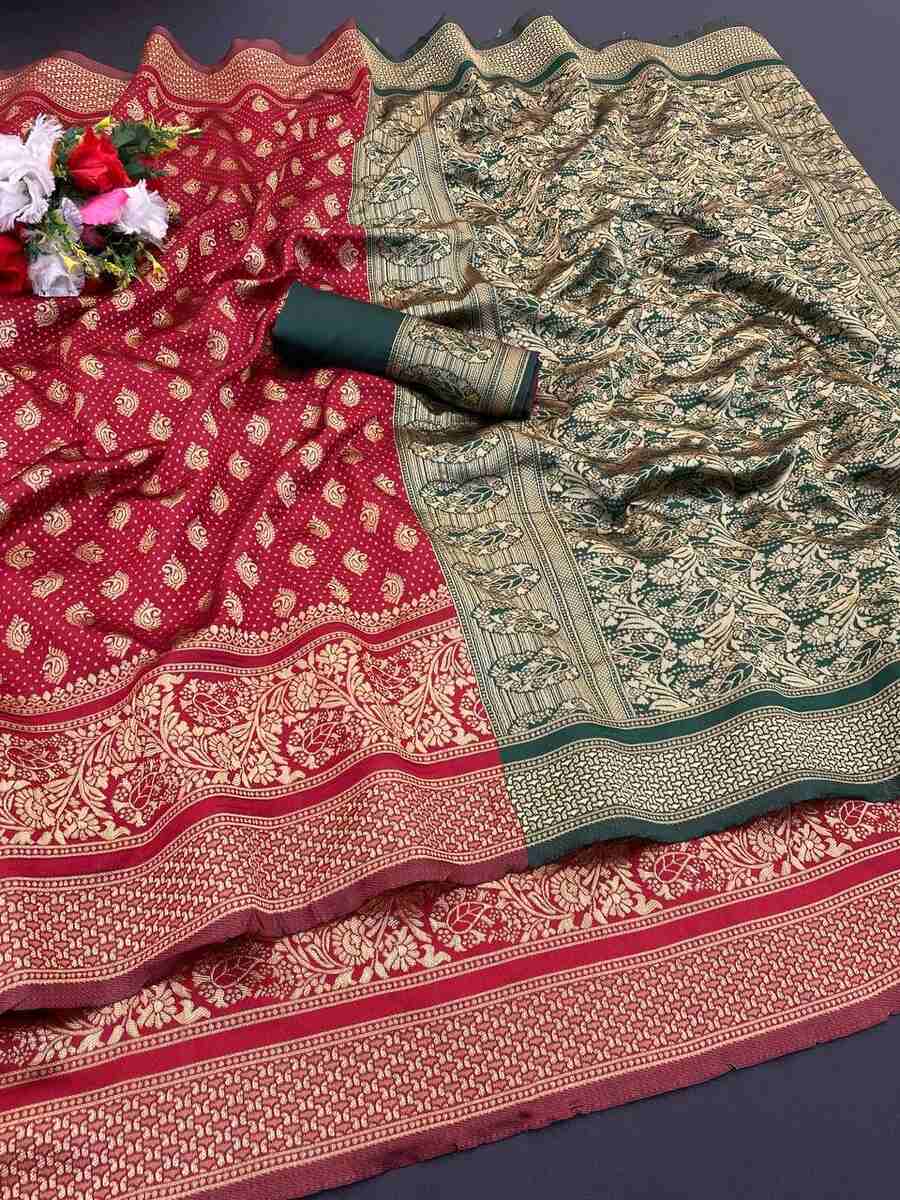 DESIGNER LICHI WORK WEAVING WORK SAREE WITH UNSTITCHED BLOUSE FESTIVAL WEAR WHOLESALE PRICE ETHNIC GARMENT (72)