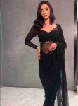 DESIGNER MONO NET MULTI EMBROIDERY WORK SAREE WITH UNSTITCHED BLOUSE PARTY WEAR WHOLESALE PRICE ETHNIC GARMENT (1)