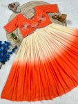 DESIGNER MUL MUL COTTON EMBROIDERY THREAD WORK GOWN FESTIVE WEAR WHOLESALE PRICE ETHNIC GARMENT (4)